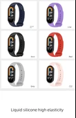 Xiaomi Mi Band 8 Gece Mavisi Silikon Kordon - 11