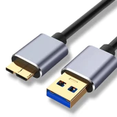Type-C Micro USB 3.0 Hızlı Data Kablosu - 1m USB Alaşım Kılıf - 1