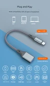 USB-C - USB 3.0 OTG Adaptör - Açık Gri - Yüksek Hızlı - 9
