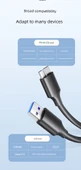 Type-C Micro USB 3.0 Hızlı Data Kablosu - 1.5m Type-C Alaşım Kılıf - 9