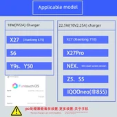 Vivo X27 (Snapdragon 675) Hızlı Şarj Aleti + 1 Metre Kapsül Kablo (Oyun) - 3