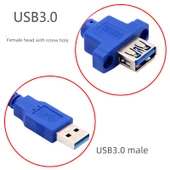 Yüksek Hızlı USB 3.0 Uzatma Kablosu - 0.5m Mavi - 4