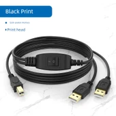 USB Yazıcı Paylaşım Kablosu - 2 Port USB 2.0 - 2m Ana Hat, 2.5m Yazıcı Arayüz Alt Hat - 3