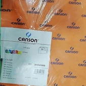 Canson Colorline Fon Kartonu No:9 Portakal Turuncusu 41008 - 1
