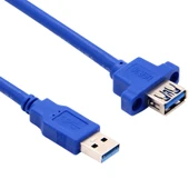 Yüksek Hızlı USB 3.0 Uzatma Kablosu - 0.5m Mavi - 3