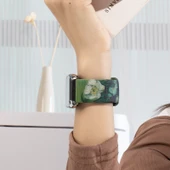 Xiaomi Mi Band 8 Pro / 9 Desenli Silikon Kordon - Beyaz Nike + Beyaz Çerçeve - 8