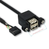 0.5m 2.54 DuPont 9p - USB Dişi Çift Katmanlı Kablo thumbnail 5
