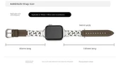 Apple Watch 38mm (1-3. Nesil) Uyumlu Koruyucu Film ile Deri Kordon - Bej - 11