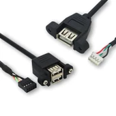 0.5m PH2.0 Terminal 4p - USB Dişi Tekli Kablo - 3