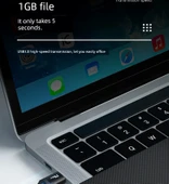 Çift USB 3.0 Örgülü Yüksek Hızlı Data Kablosu - 1m, Siyah - 11