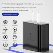 Samsung Galaxy Z Fold/Flip Serisi 25W Hızlı Şarj Aleti - Şarj Başlığı + 1.5 Metre Kablo - 4