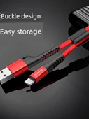 iPhone Uyumlu Otomatik Toplanan Araç Şarj ve Data Kablosu - Siyah - 2A Hızlı Şarj - 4