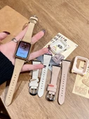Xiaomi 9Pro için Çizgi Film Köpek Desenli Deri Kordon - Kahverengi - 7