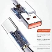 Huawei P50/P50 Pro 66W Süper Hızlı Şarj USB-C Kablosu - 1.5 Metre + 2 Metre - 3