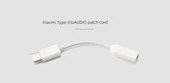 Type-C - 3.5mm Ses Adaptör Kablosu - Beyaz - 3