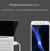 Micro USB Dirsekli Data Kablosu 2A Hızlı Şarj - 50cm - Sağ Açılı - 7