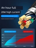USB-C Lightning Hızlı Şarj Kablosu - Siyah 0.25m (PD20W Hızlı Şarj) - 2