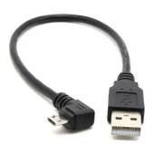 Micro USB Dirsekli Data Kablosu 2A Hızlı Şarj - 25cm - Sağ Açılı - 3