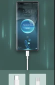 Huawei P50/P50 Pro 66W Süper Hızlı Şarj USB-C Kablosu - 1.5 Metre + 2 Metre - 8