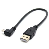 Micro USB Dirsekli Data Kablosu 2A Hızlı Şarj - 25cm - Sağ Açılı - 1