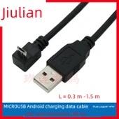 Micro USB Dirsekli Data Kablosu 2A Hızlı Şarj - 50cm - Sağ Açılı - 2