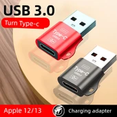 USB - Type-C Lightning Adaptör - Rui Siyahı - 2