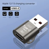 USB - Type-C Lightning Adaptör - Rui Siyahı - 1