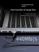 Çift Başlıklı USB 3.0 Erkek-Erkek Data Kablosu - 1.5m PVC - 5