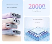 20000mAh Hızlı Şarj Powerbank - Gradyan Renkli - 22.5W Yüksek Uyumluluk - 8