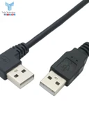 Dirsek USB Erkek Erkek Data Kablosu - 0.5m Soldan Sola - 3