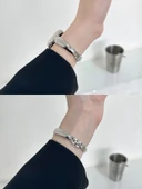 Yıldız Işığı Paslanmaz Çelik Apple Watch Kordonu - 41mm (iWatch 7/8/9) - 5
