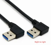 USB 3.0 Data Kablosu - 0.25m - Sağdan Sağa - 1
