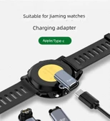 Apple Watch Şarj Adaptörü - Dirsekli Gri - 7