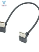 Dirsek USB Erkek Erkek Data Kablosu - 0.5m Soldan Sola - 4