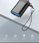 Apple - USB 3.0 OTG Adaptör - Yüksek Hızlı Klasik Siyah - 1 Adet + Askı thumbnail 5