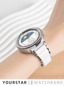 Huawei GT4 (41mm) Buzlu Yıldız Işığı Tek Sıra Elmas Saat Kılıfı - 5