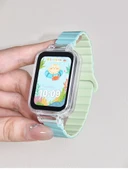 Xiaomi Bracelet 7Pro Manyetik Silikon Kordon - Siyah Turuncu - 7
