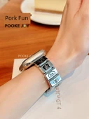 Apple Watch 38mm (1~3. Nesil) Metal Kordon - Gümüş Köpek Yavrusu - 6