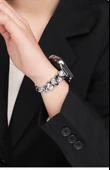 Xiaomi Bracelet 9Pro Rose Gold Kalp Beyaz Taşlı Zirkon Bileklik - 7