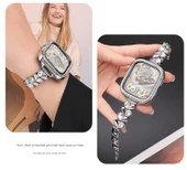 Xiaomi Bracelet 9Pro Rose Gold Kalp Beyaz Taşlı Zirkon Bileklik - 10