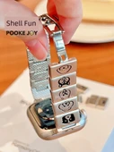 Apple Watch 38mm (1~3. Nesil) Metal Kordon - Gümüş Köpek Yavrusu - 5