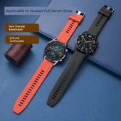 22mm Gümüş Tokalı Turuncu Silikon Saat Kordonu - 10