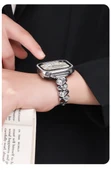 Xiaomi Bracelet 9Pro Rose Gold Kalp Beyaz Taşlı Zirkon Bileklik - 11