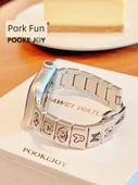 Apple Watch 38mm (1~3. Nesil) Metal Kordon - Gümüş Köpek Yavrusu - 9