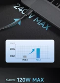 240W Type-C - Type-C Data Kablosu - 0.5m Siyah - 7