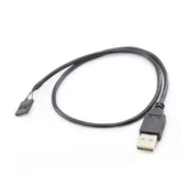 2.54mm DuPont 9Pin - Çift USB Veri Kablosu - 0.25m - 9