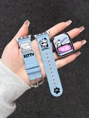 Redmi Watch 5 Kot Deri Gülen Köpek Desenli Saat Kordonu - 6