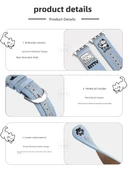 Redmi Watch 5 Kot Deri Gülen Köpek Desenli Saat Kordonu - 9