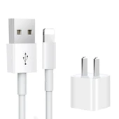 iPhone Şarj Aleti - 1m Data Kablosu + 12W Şarj Başlığı - 2