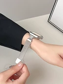 Vivo Watch 3/iQOO Star Track Siyah Ayı Metal Manyetik Yıldız Işığı Kordon - 11
